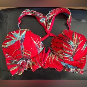 Racer back lace all over lounge bra